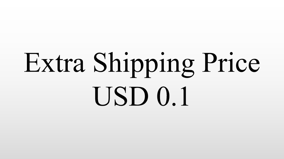 Extra shipping cost for the change of shipping method