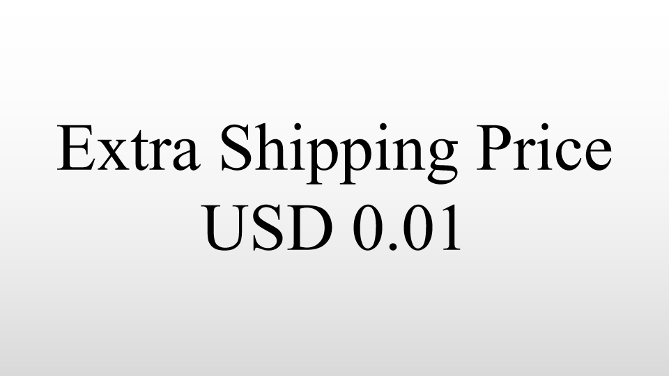 Extra shipping cost for the change of shipping method